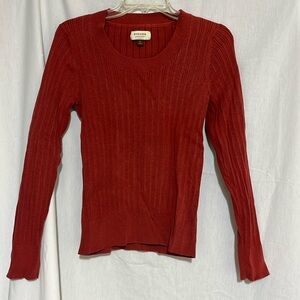 Sonoma life & style women’s ribbed stretchy scoop neck sweaters size m